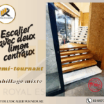 Escalier avec deux limon centraux