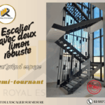 Escalier avec deux limon centraux